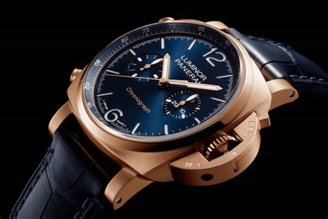 panerai blu notte|Panerai chrono goldtech blu night.